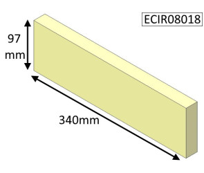 ECIR08018 Parkray Lower Rear Brick  |  Aspect 8 (Non Eco) WOOD